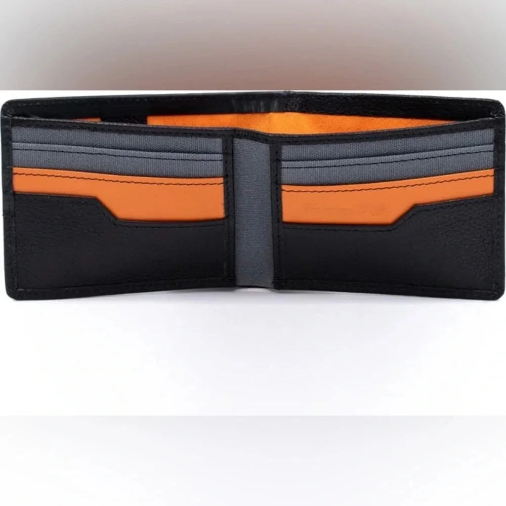 TIMBERLAND Contrast Bifold Wallet, Black, NWT